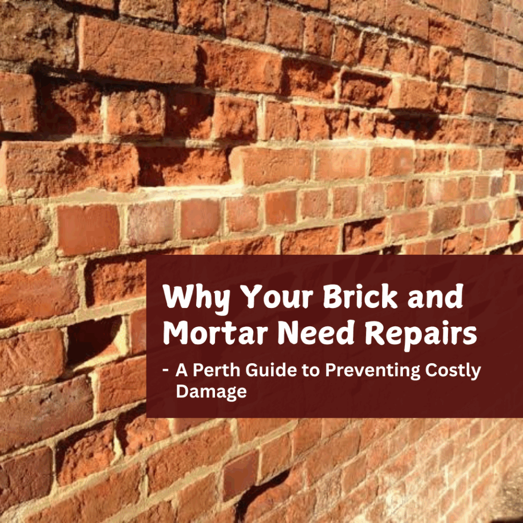 Close-up of aged brick and mortar joint showing weather damage and wear.